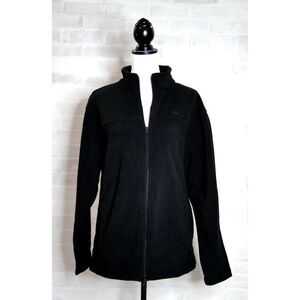 Cabela's Jacket Men's Medium Black Fleece Full Zip Hiking Outdoors Casual NWT‎